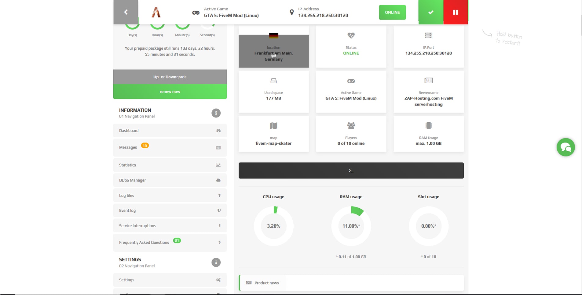 Gameserver Hosting Instant Setup And Free Ddos Protection Zap Hosting Com - roblox deathrun have you played electricity outpost